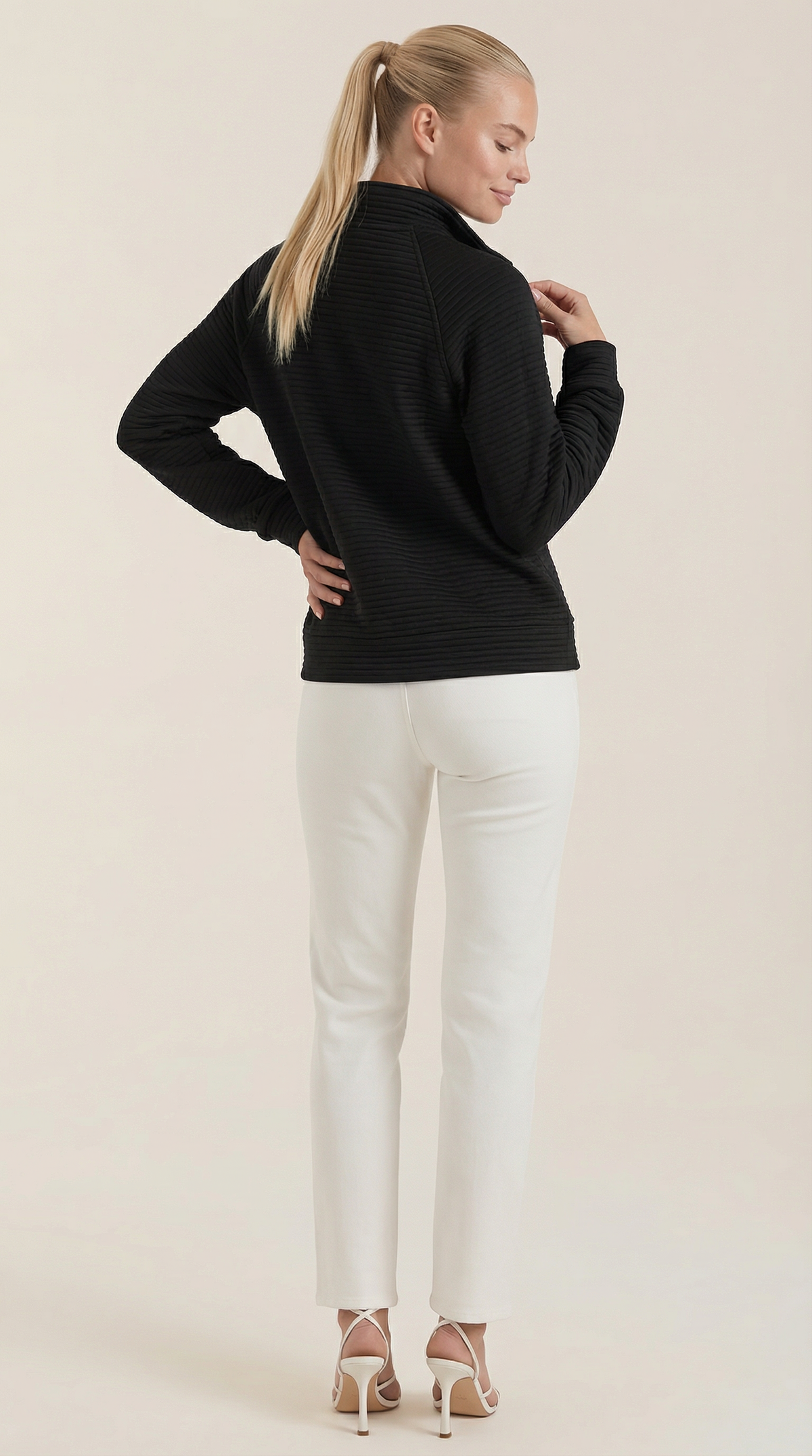 Melinda Polo Half-Zip Pullover