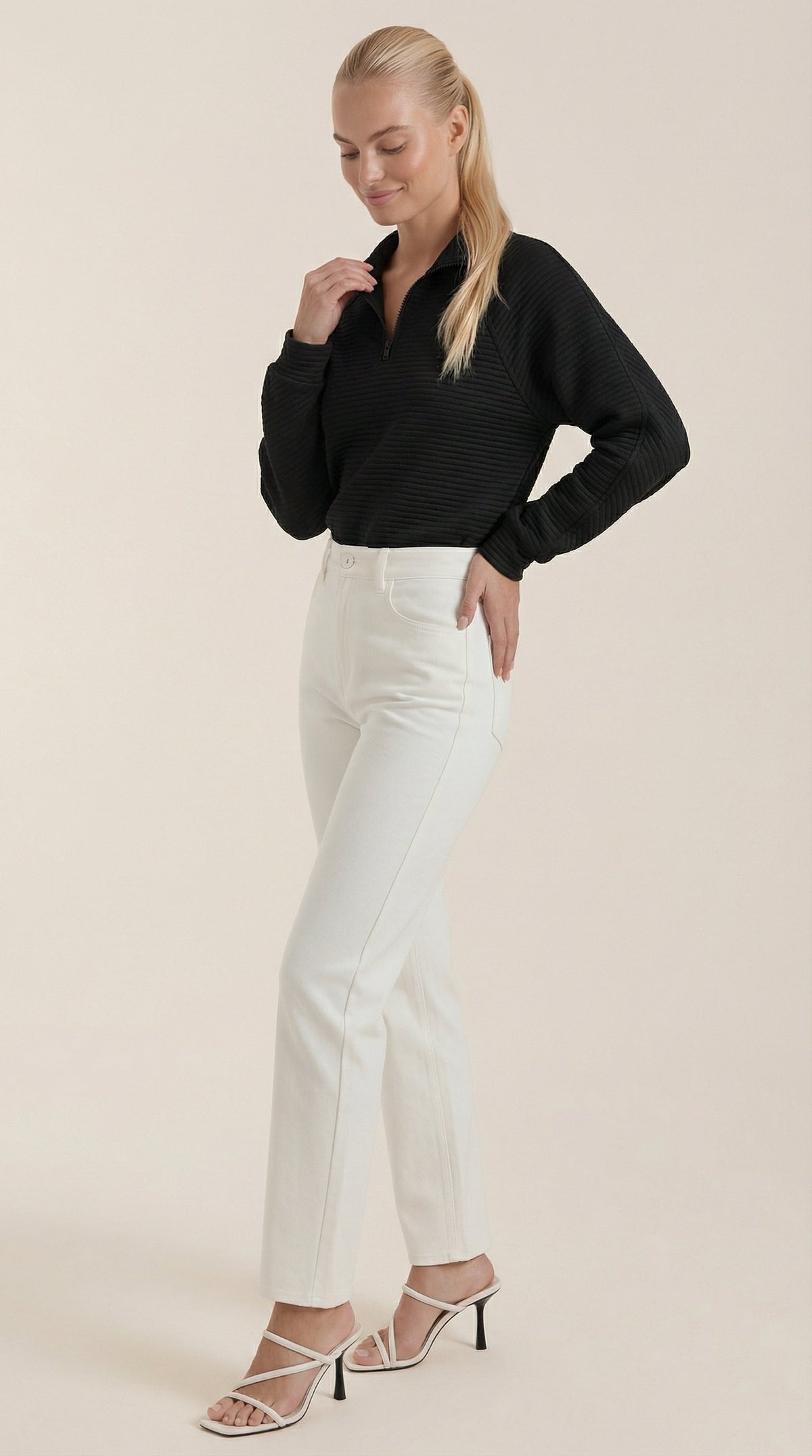 Melinda Polo Half-Zip Pullover