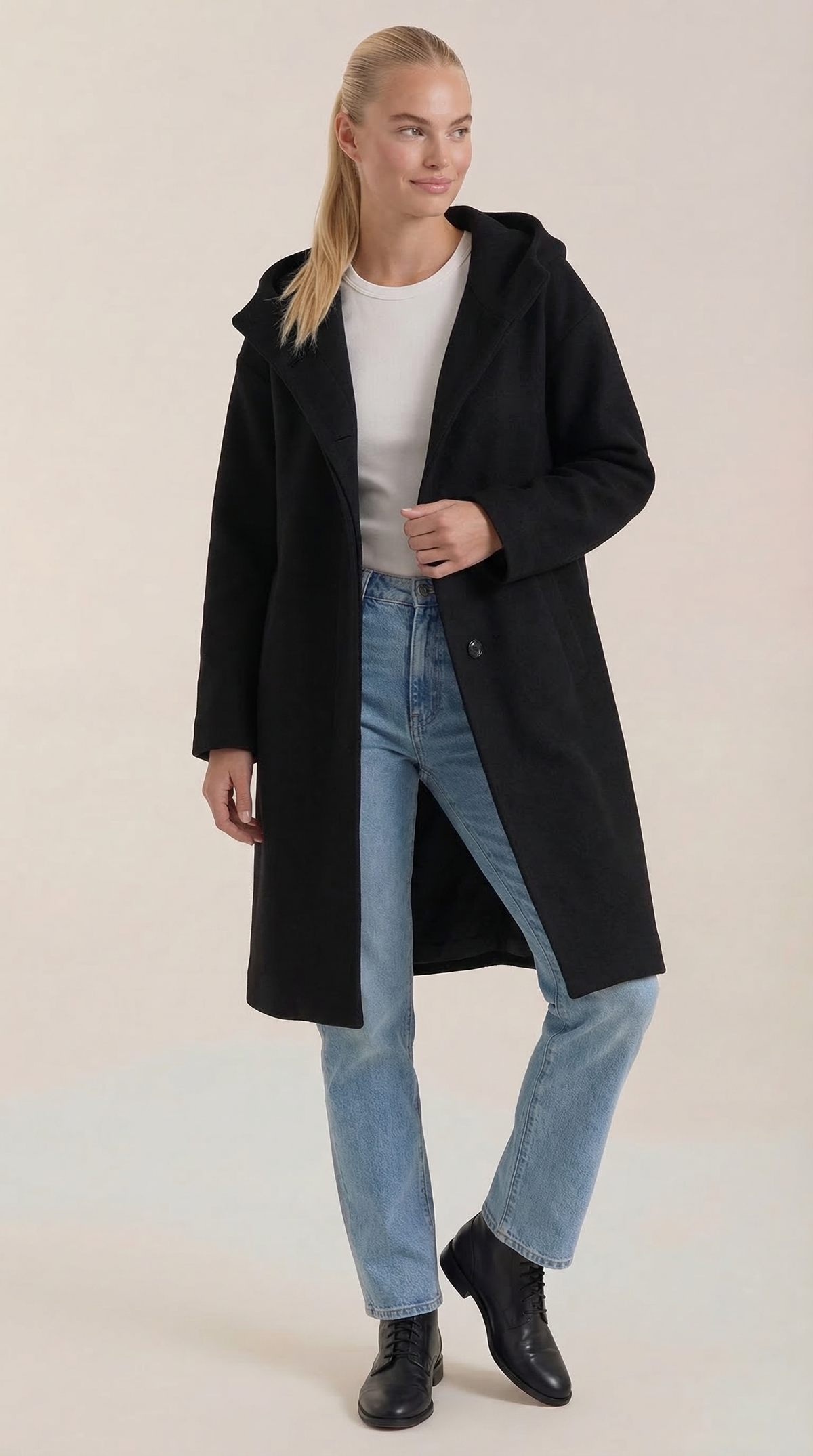 Meredith Longline Hooded Coat