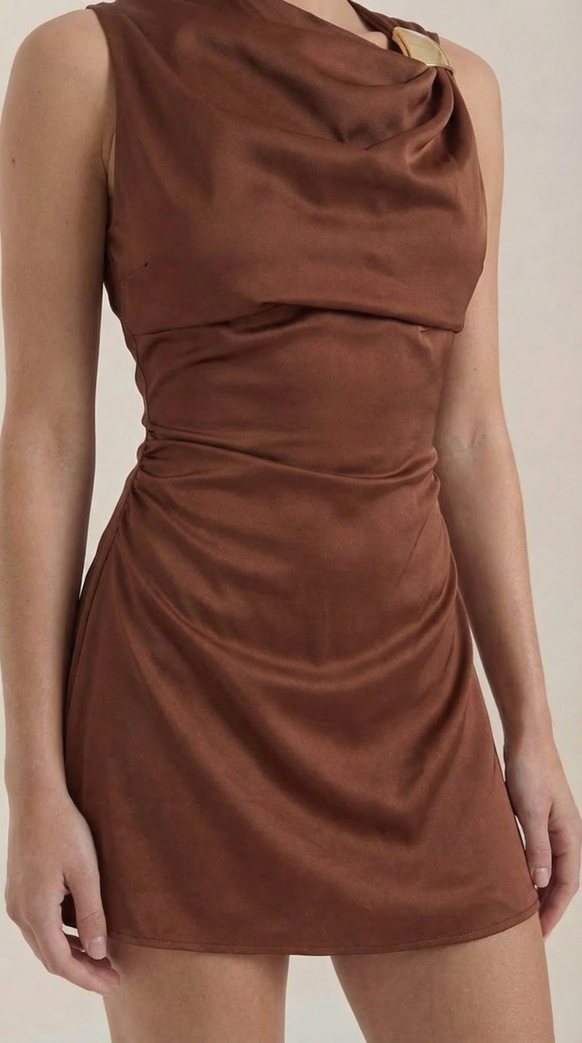 Rosalie Cowl Neck Mini Dress
