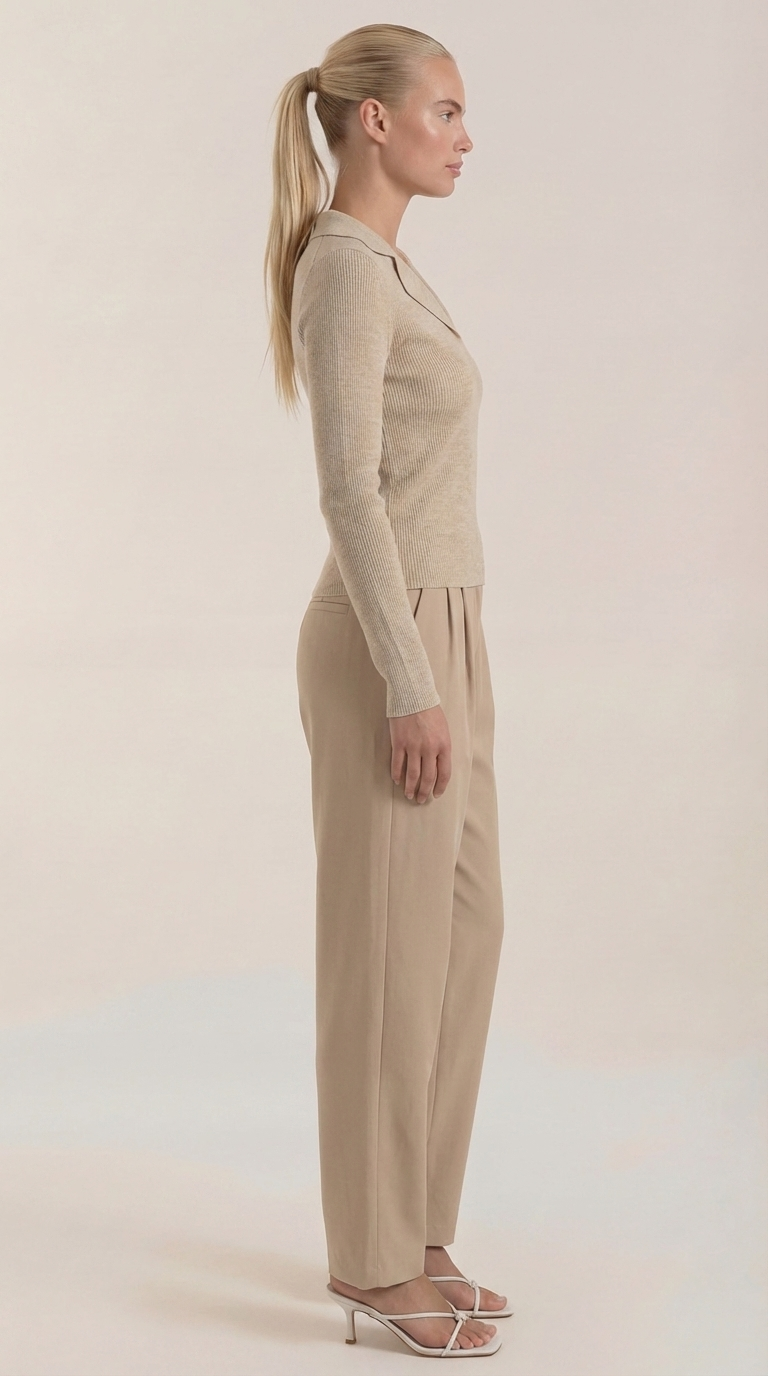 Stylish knitted sweater