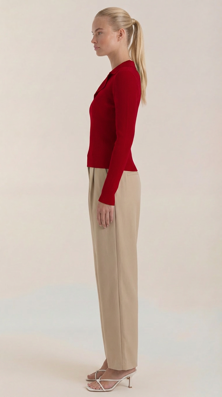 Stylish knitted sweater