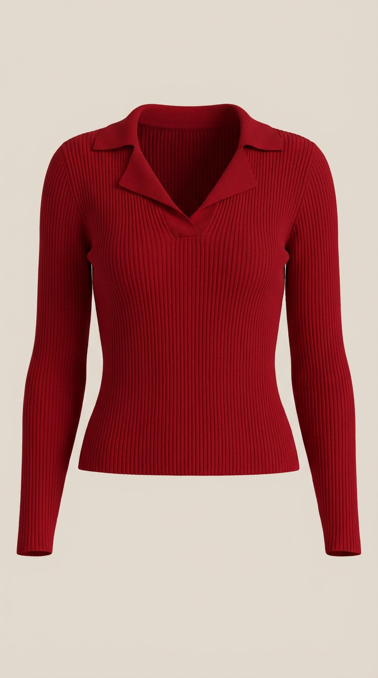 Stylish knitted sweater