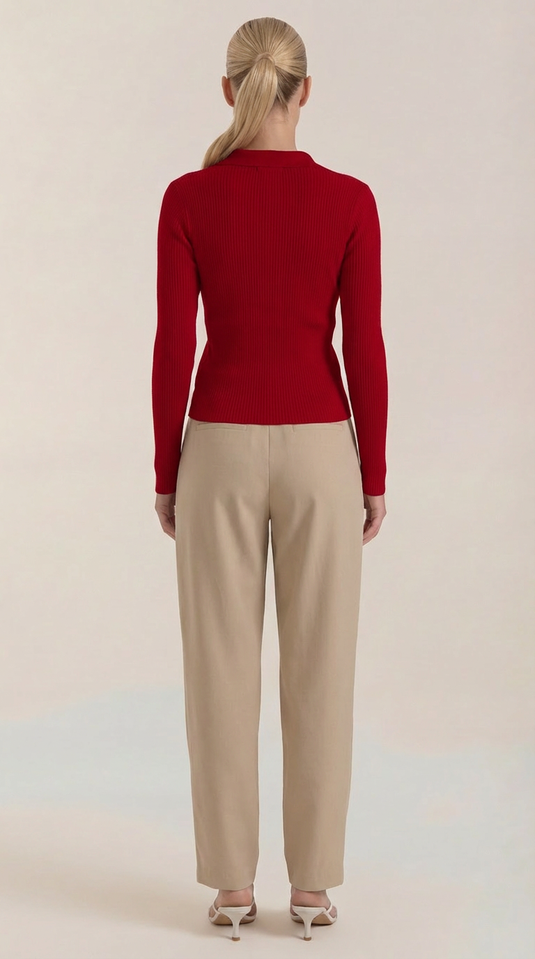 Stylish knitted sweater