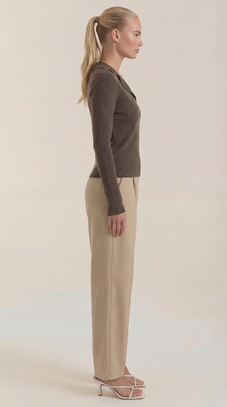 Stylish knitted sweater