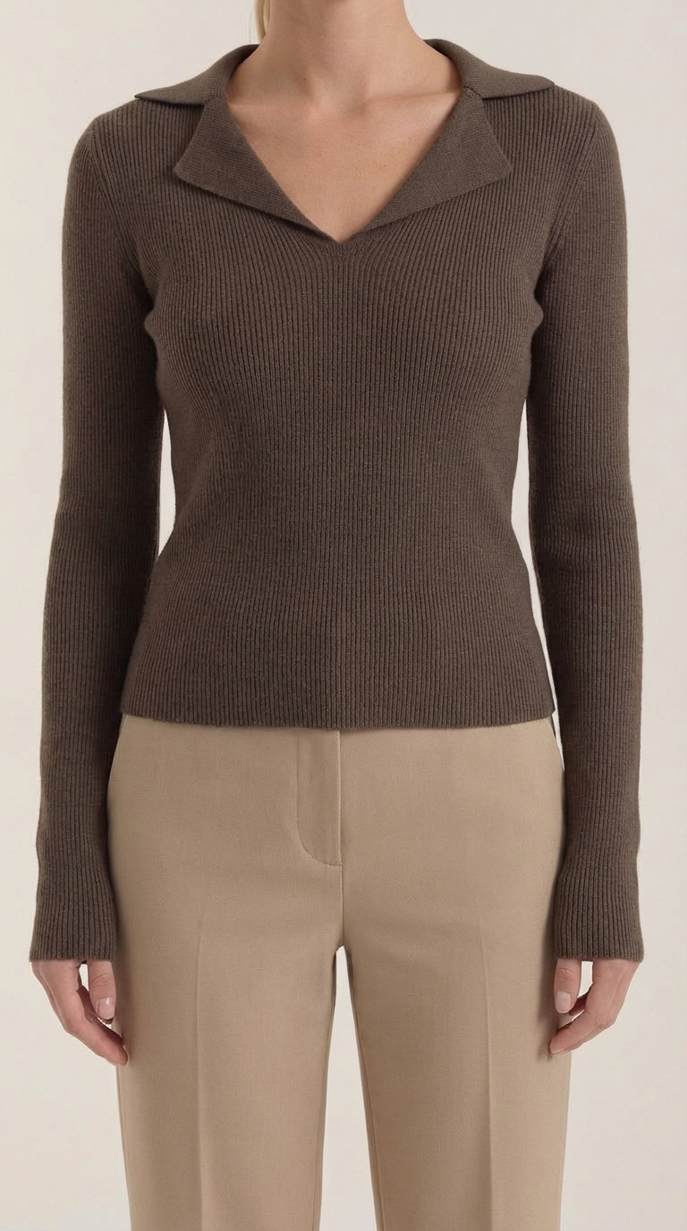 Stylish knitted sweater