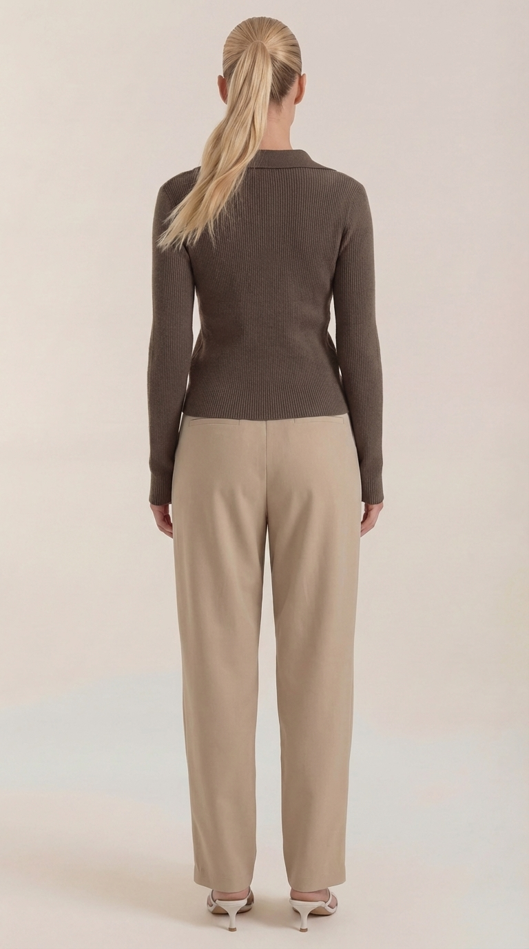 Stylish knitted sweater