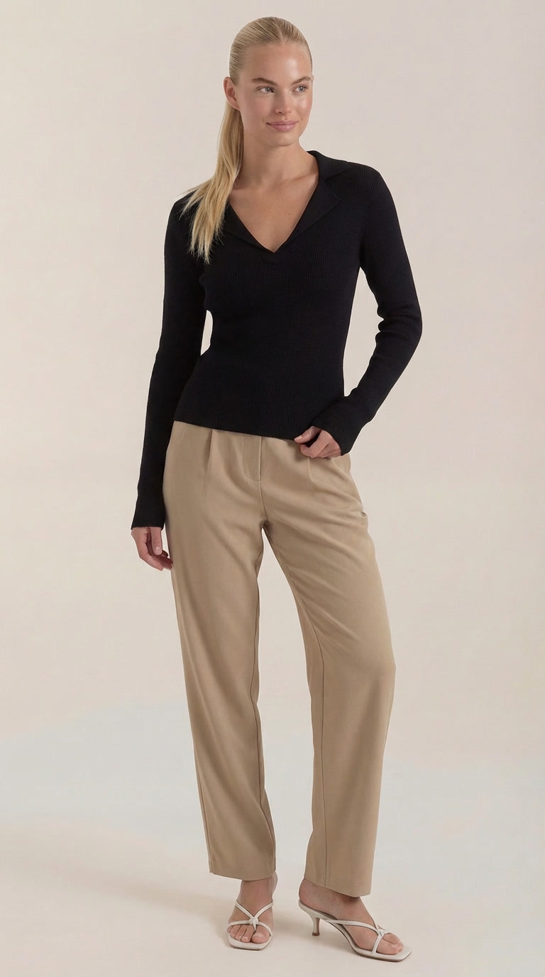 Stylish knitted sweater